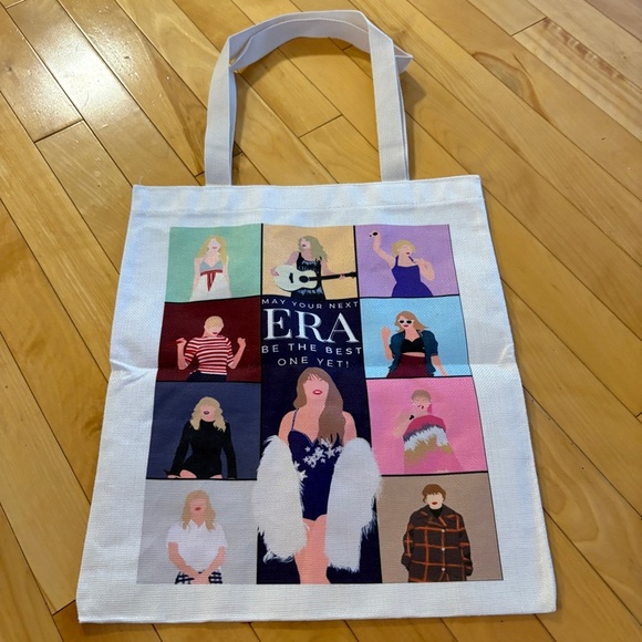 TAYLOR SWIFT Eras Tour Canvas Tote Bag Birthday “May your next ERA be best yet” - Picture 3 of 6